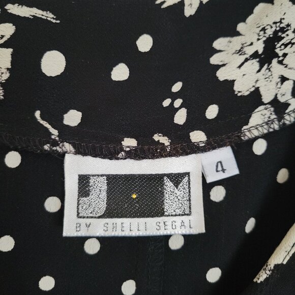 JM by Shelli Segal Vintage Maternity Floral Print Jewel Button Long Sleeve Dress - Picture 12 of 15